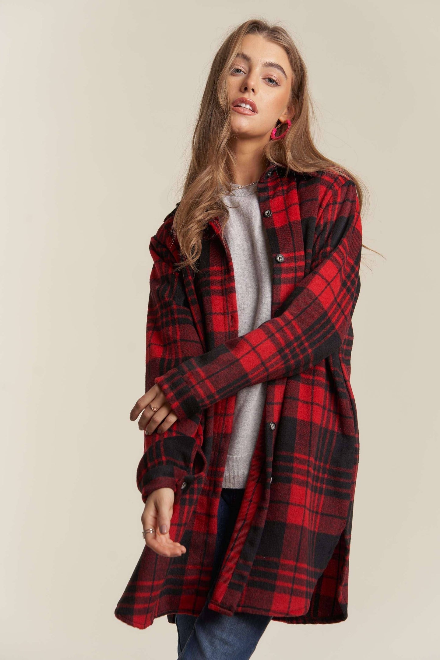 Denver Button Down Flannel Shacket