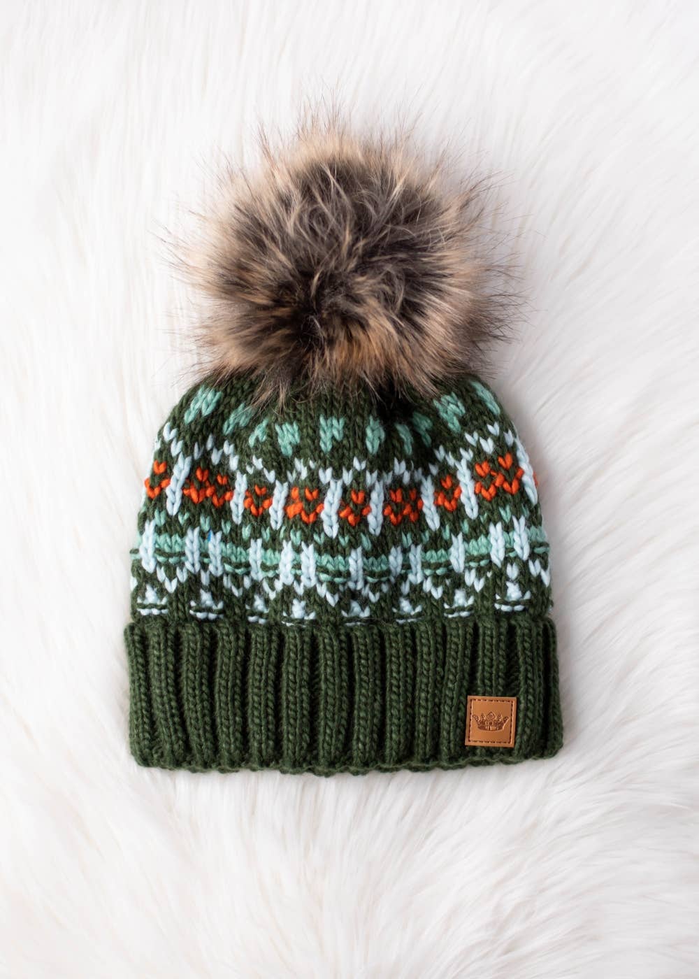 Midnight Frost Pom Hat