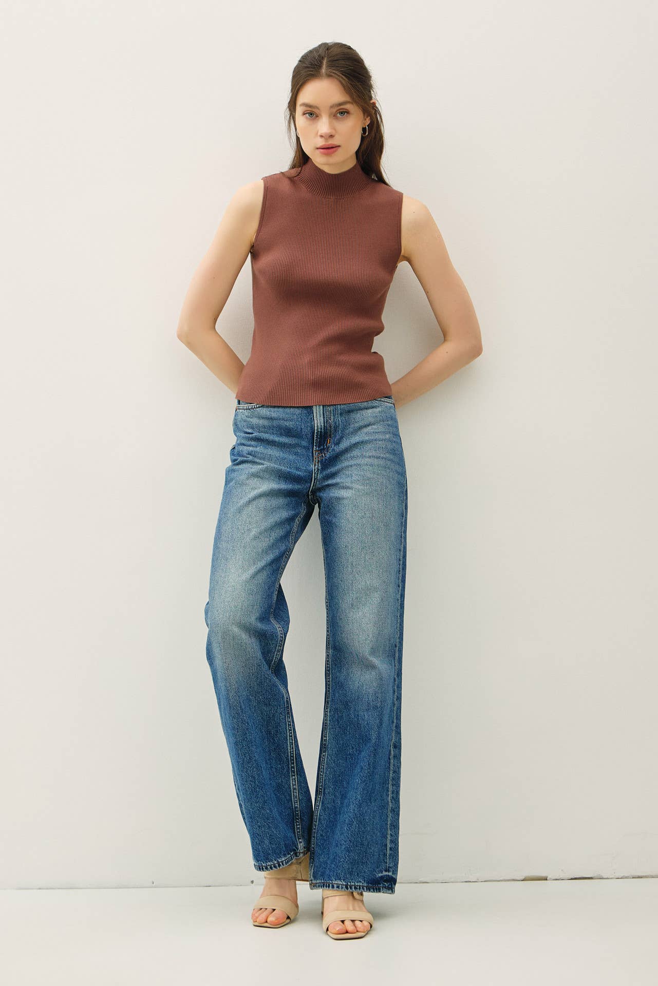 Maggie Ribbed Turtleneck Top - Two Colors
