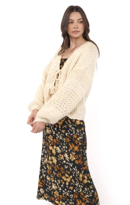 Iggy Chunky Hand Knit Cardigan