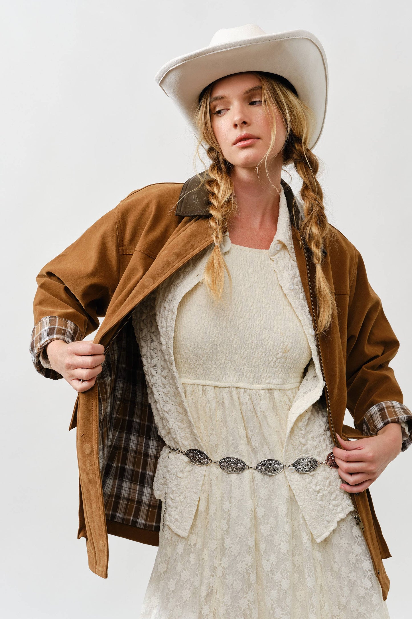 Quinn Contrast Barn Jacket- Two Colors