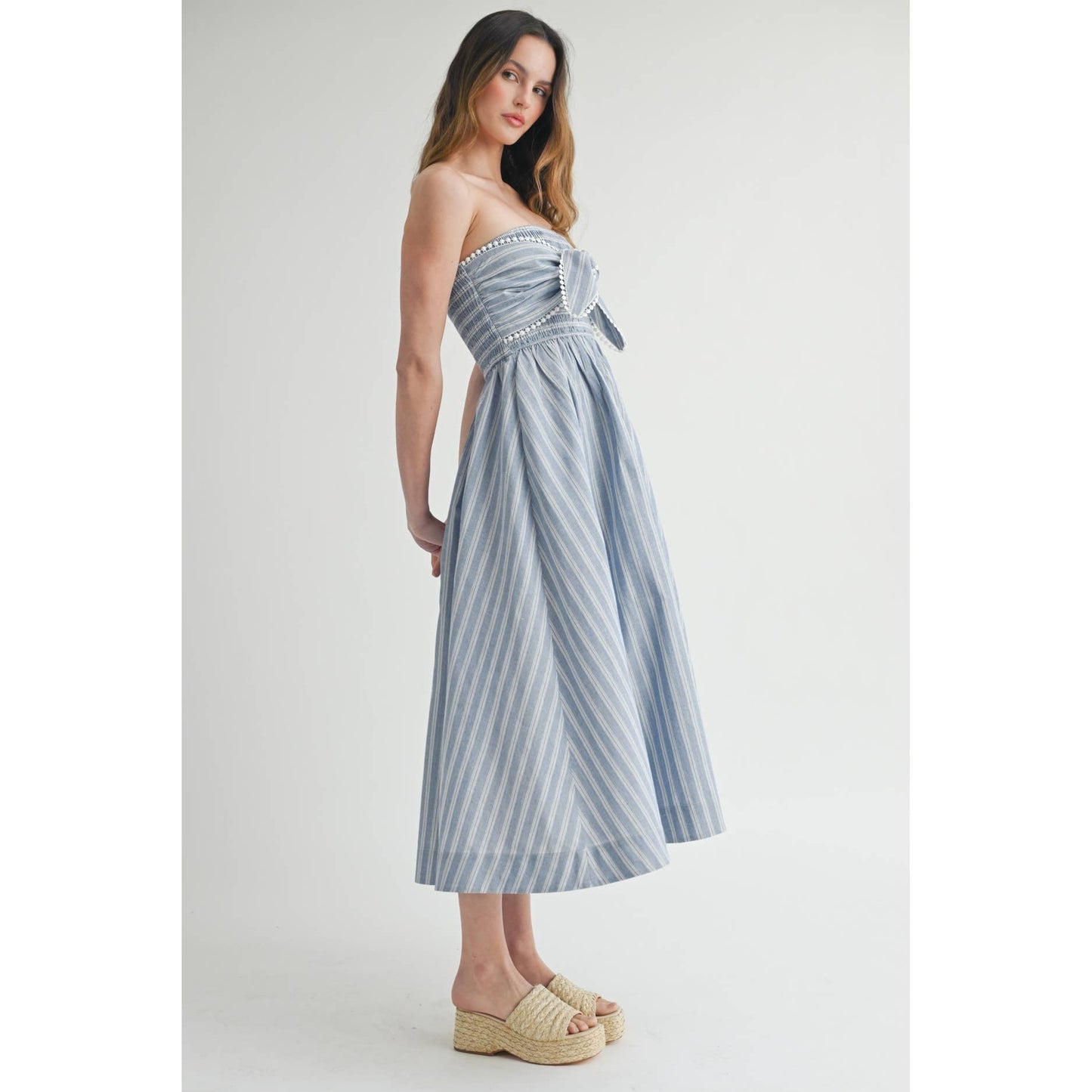 Kelly Strapless Tie Dress