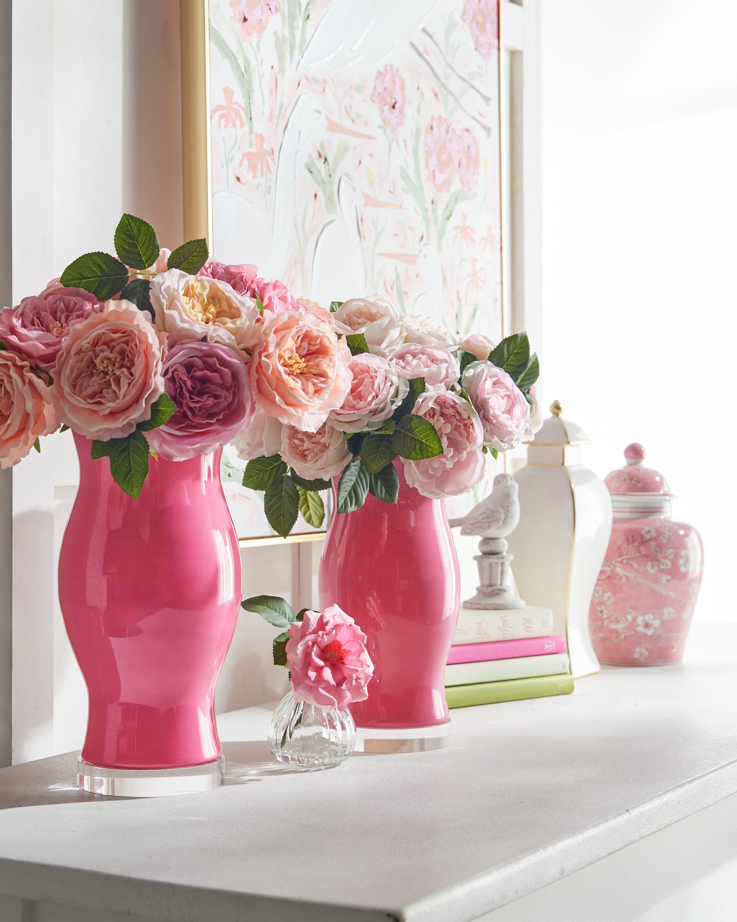 25" Real Touch Rose - Peach