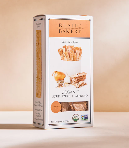 Organic Flatbread Crackers - Everything Spice