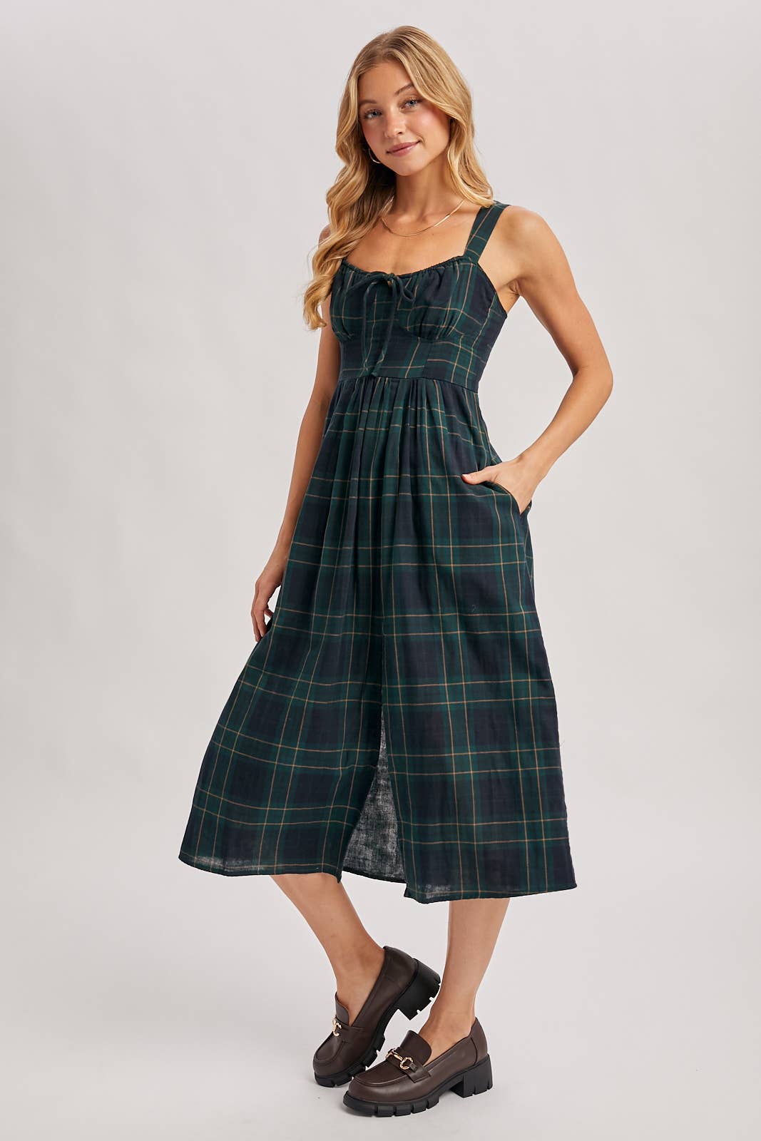 Imogen Plaid Corset Dress