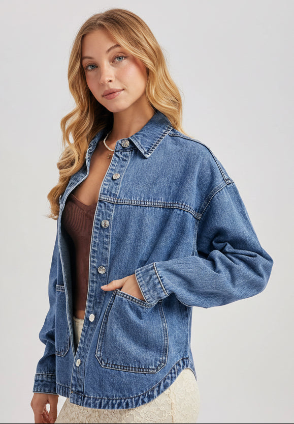 Sasha Denim Shacket