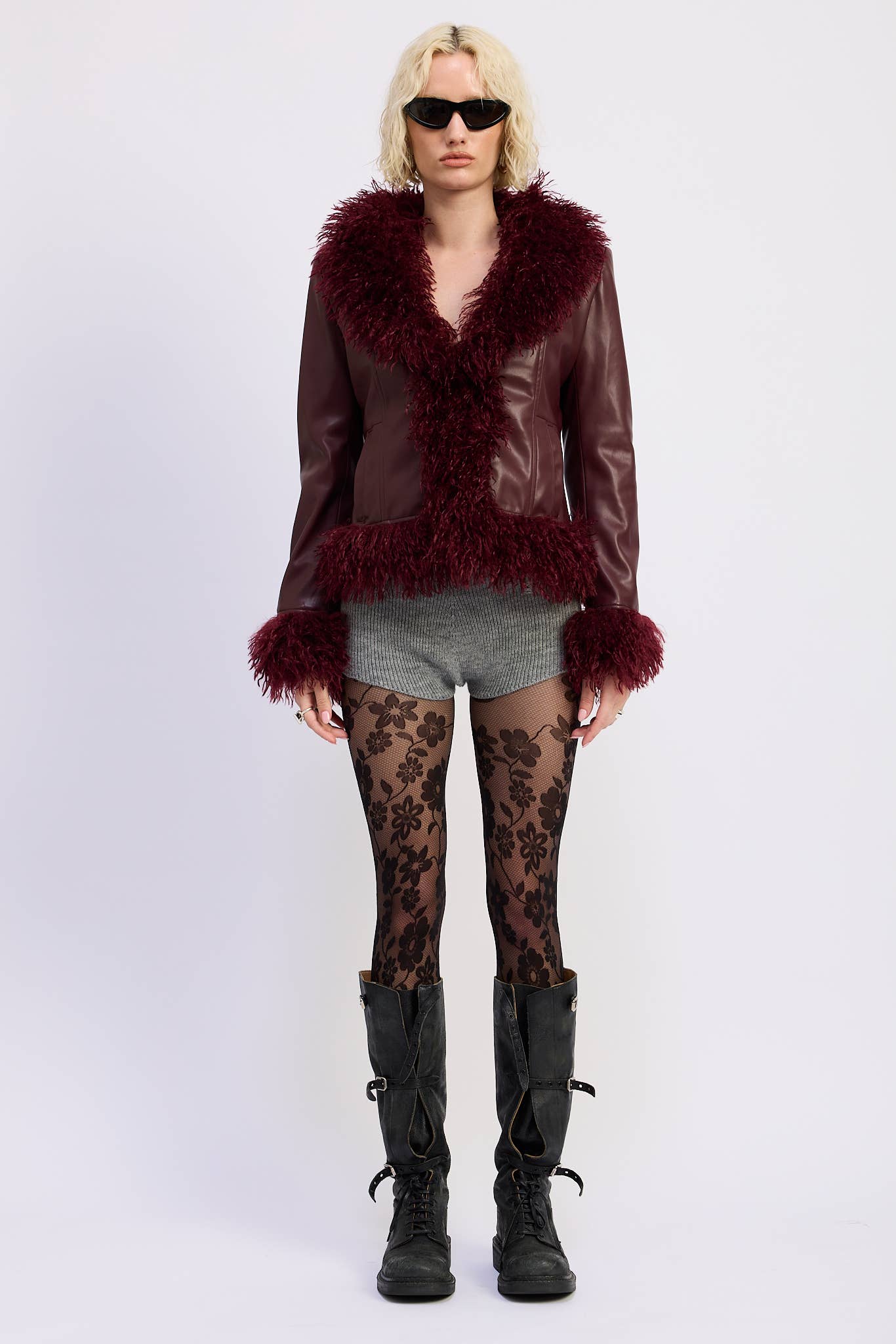 Emory Park Fur Leather Jacket