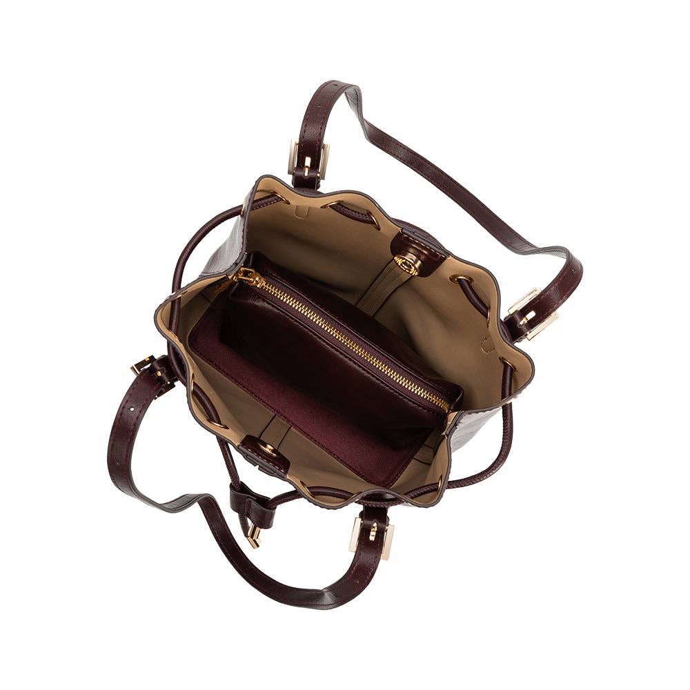Sasha Bucket Bag - Bordeaux