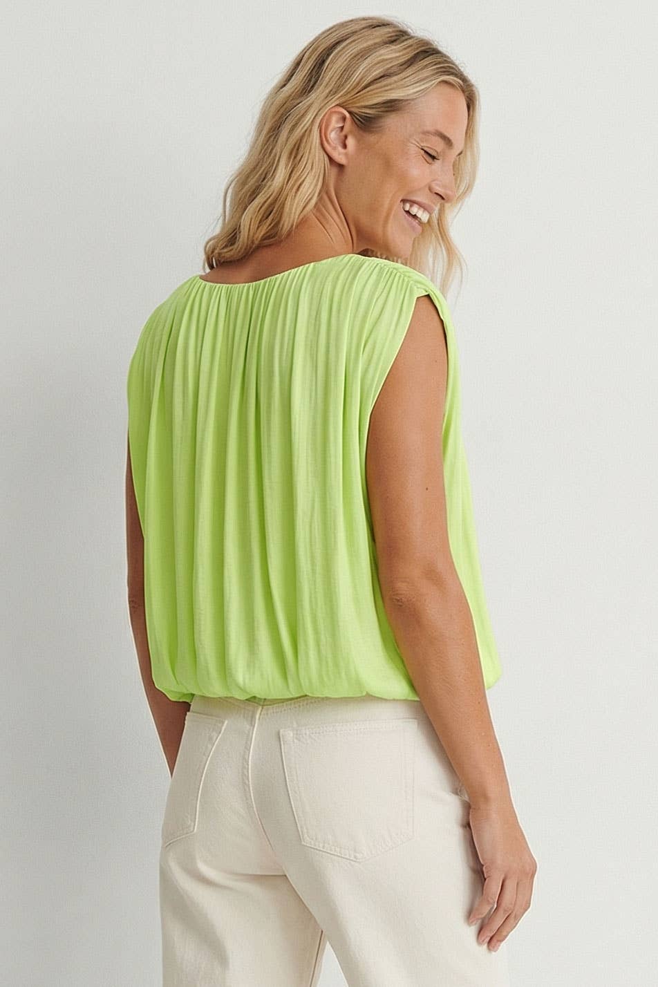 Izzy Grecian Drape Blouse - Two Colors