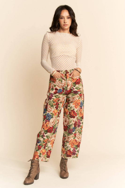 Mira Floral Tapestry Pants