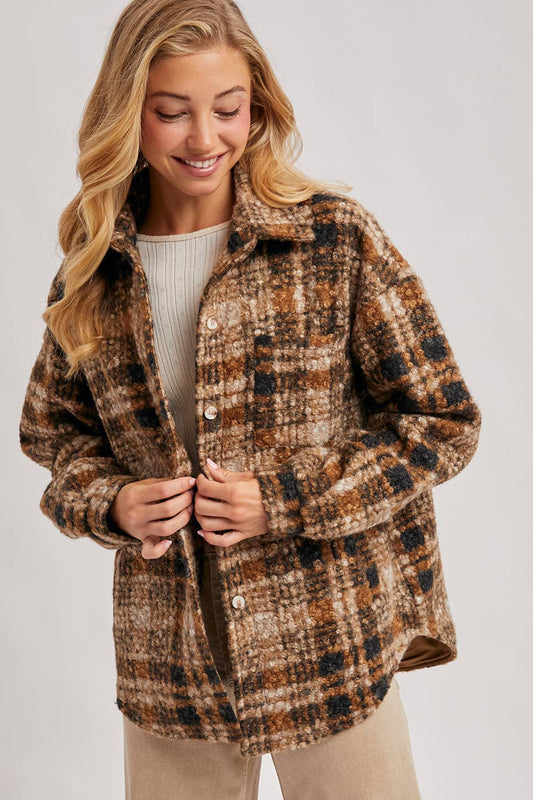 Bella Boucle Plaid Shacket