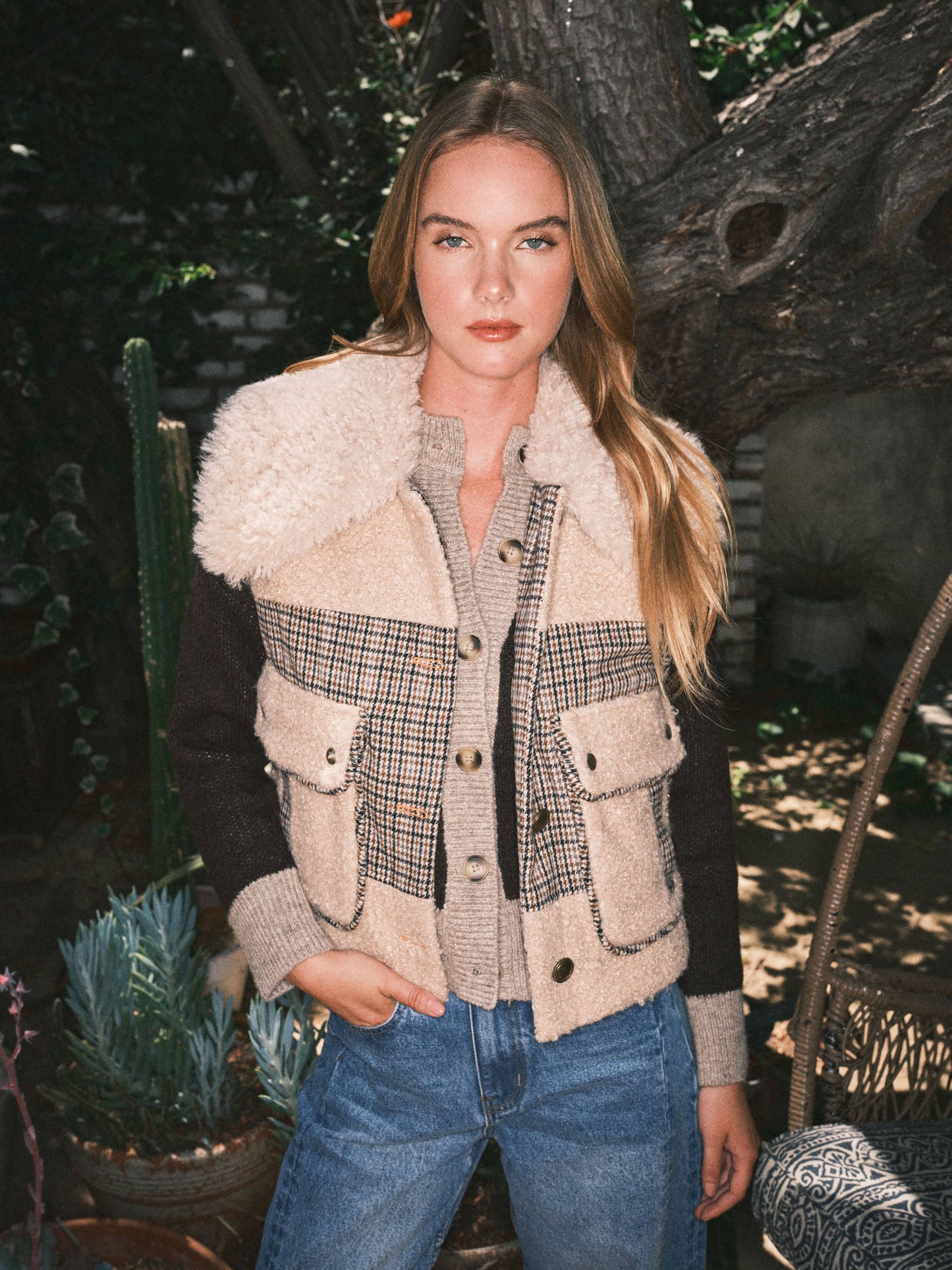 Blair Mixed Media Vest