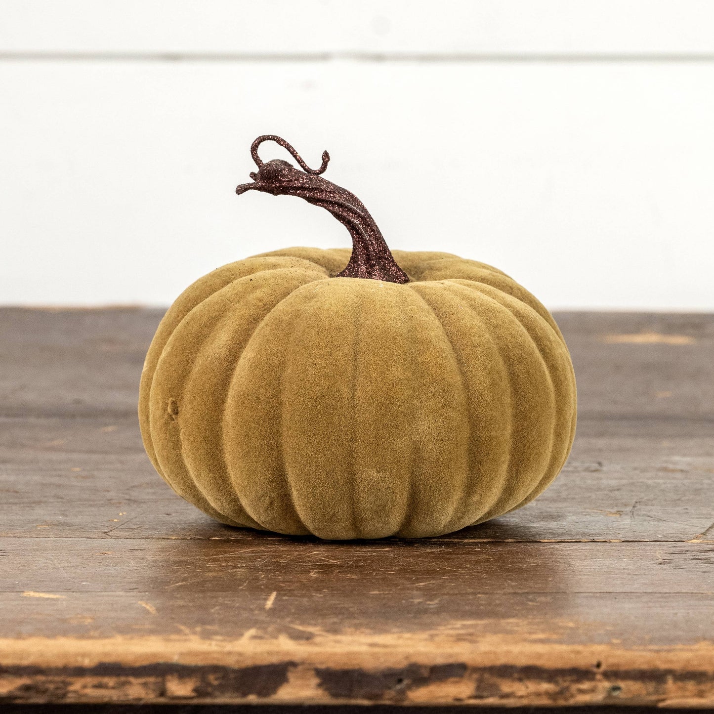5" Flocked Pumpkin