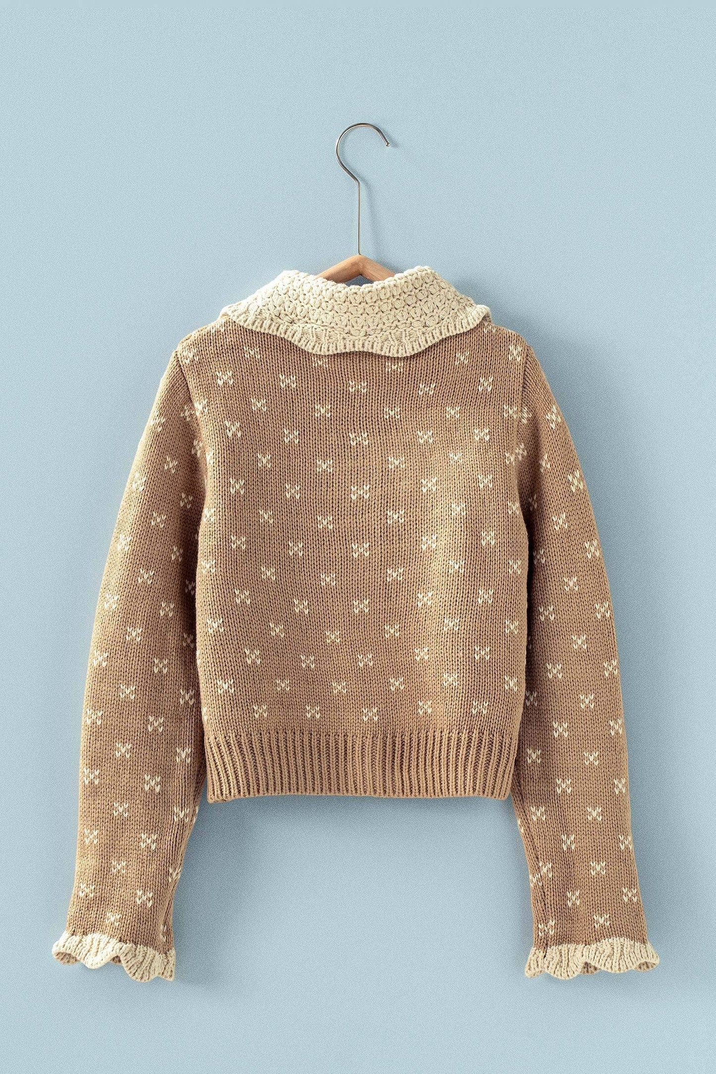 Pria Ruffle Knit Cardigan