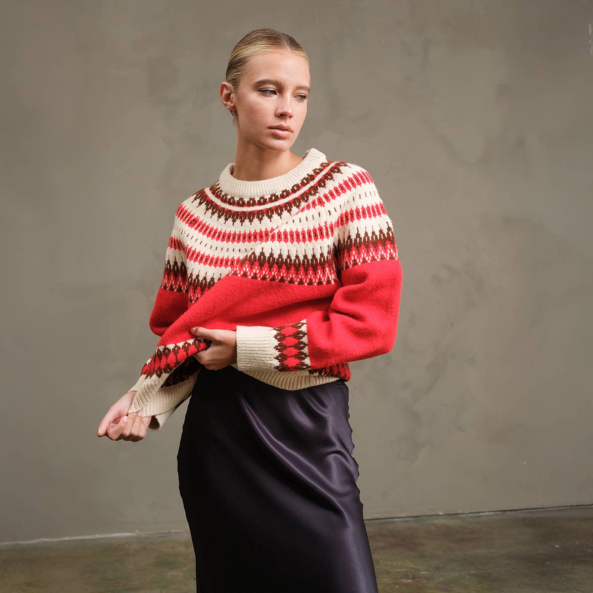 Merry Nordic Pattern Sweater