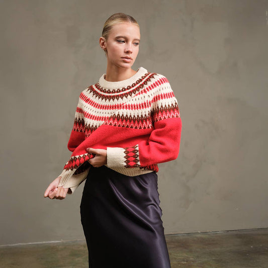 Merry Nordic Pattern Sweater