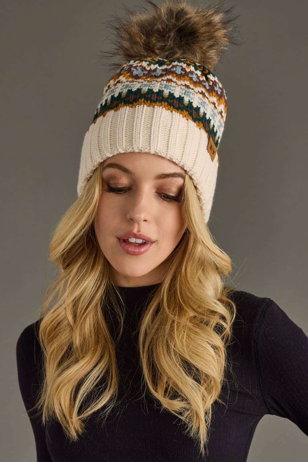 Nordic Nights Pom Hat