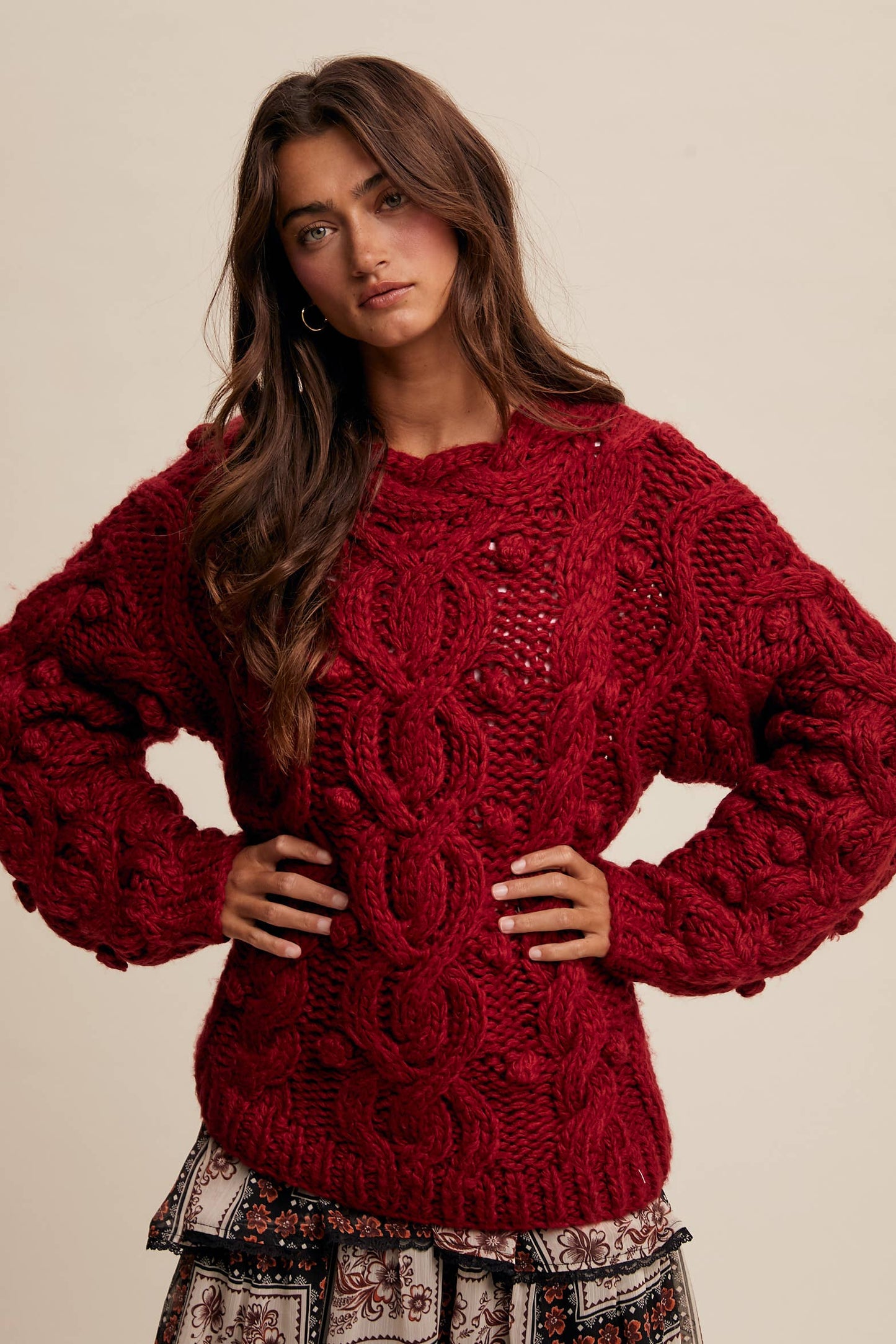 Penelope Chunky Knit Sweater - Two Colors