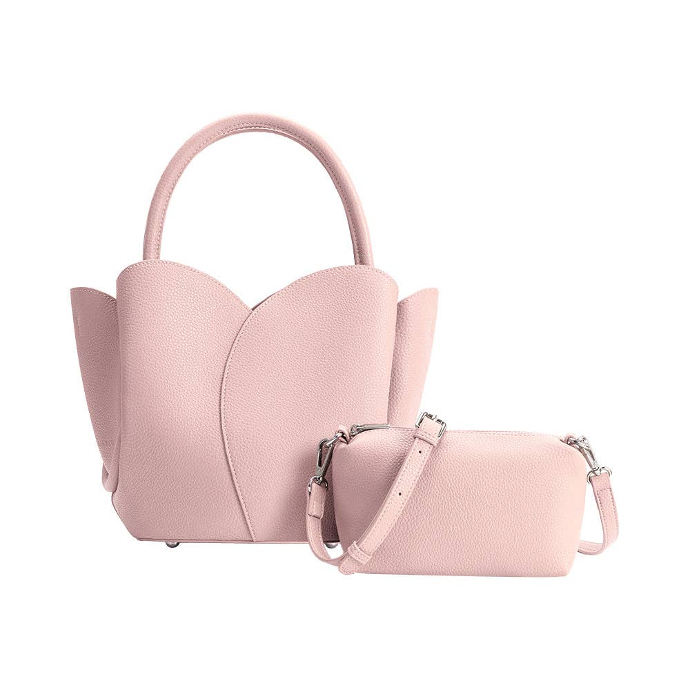 Tulip Top Handle Handbag - Peony