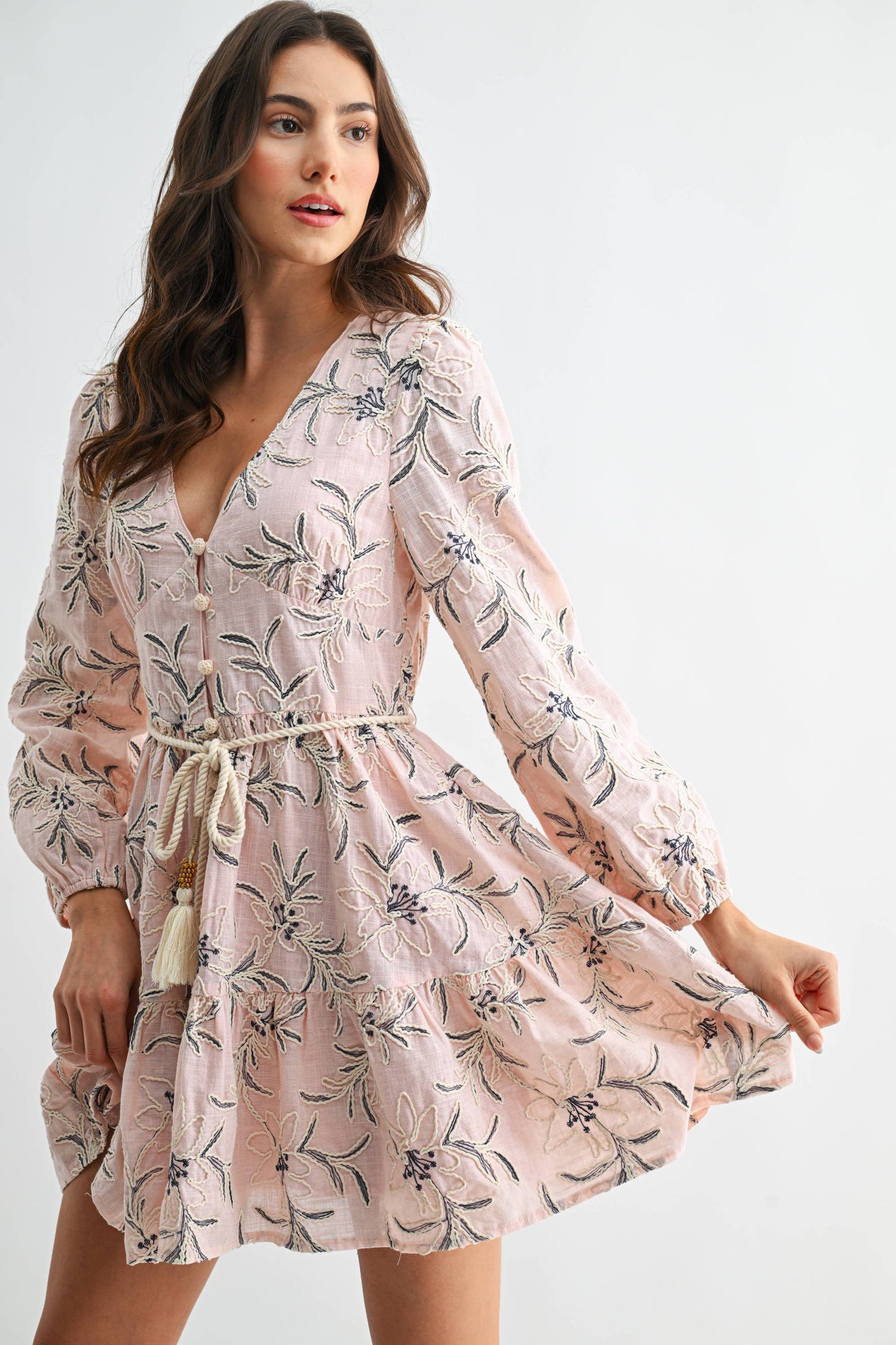 Tessa Embroidered Floral Dress