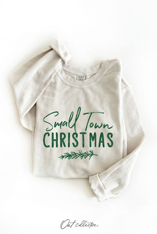 Small Town Christmas Thermal Sweatshirt