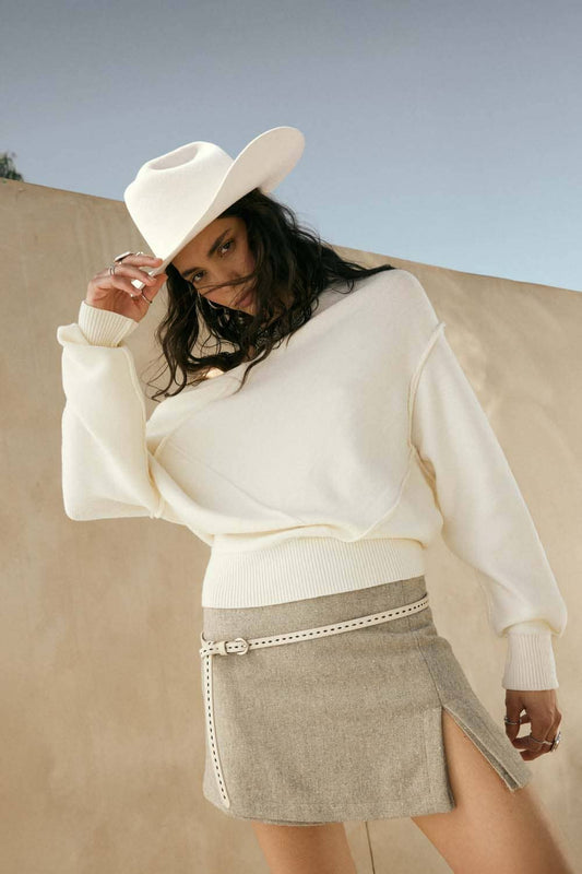 Rya Exposed Seam Sweater