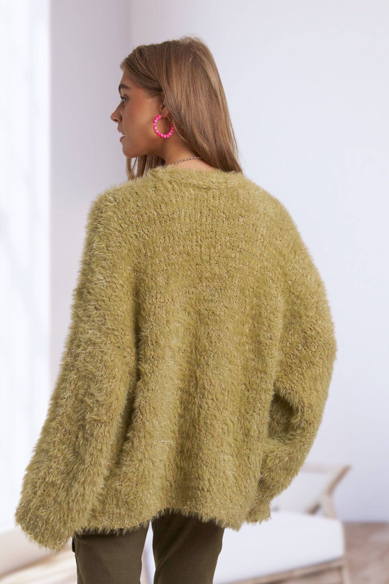 Harley Fuzzy Cardigan - Two Colors