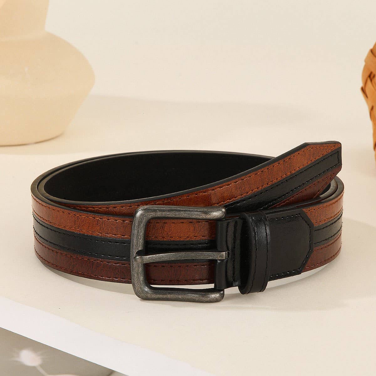 Zara Mixed Leather Belt