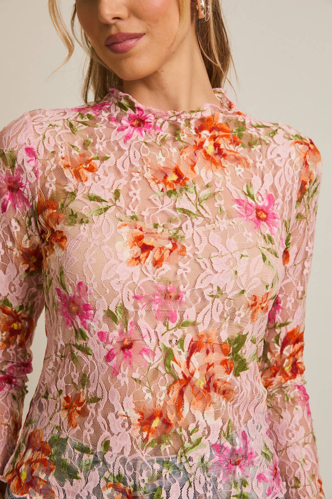 Rose Garden Mesh Lace Top