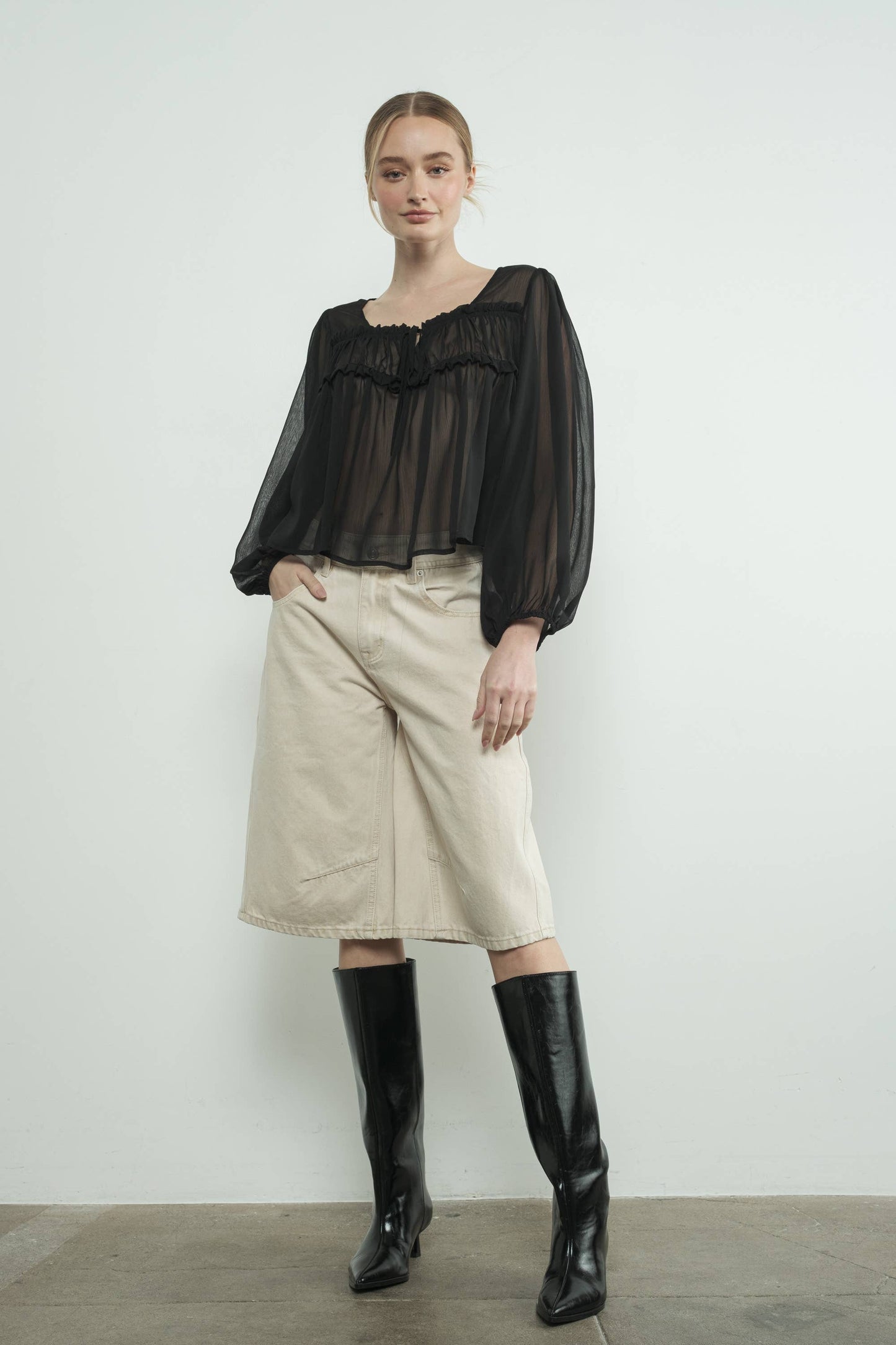 Drea Sheer Blouse