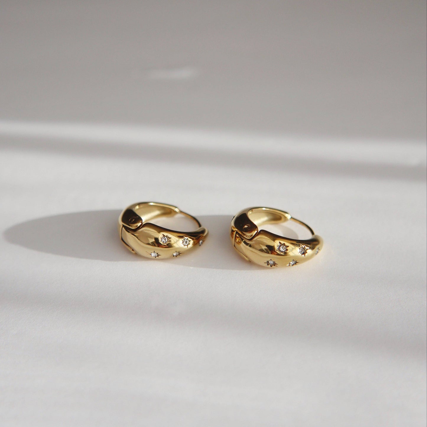 Starstruck Gold Hoop Earrings