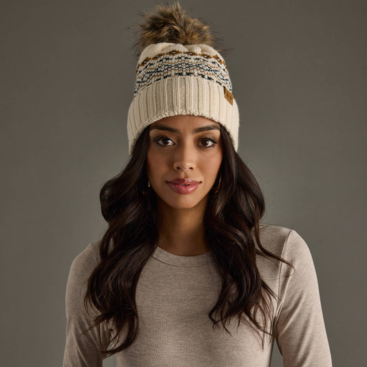 Aspen Fur Pom Hat