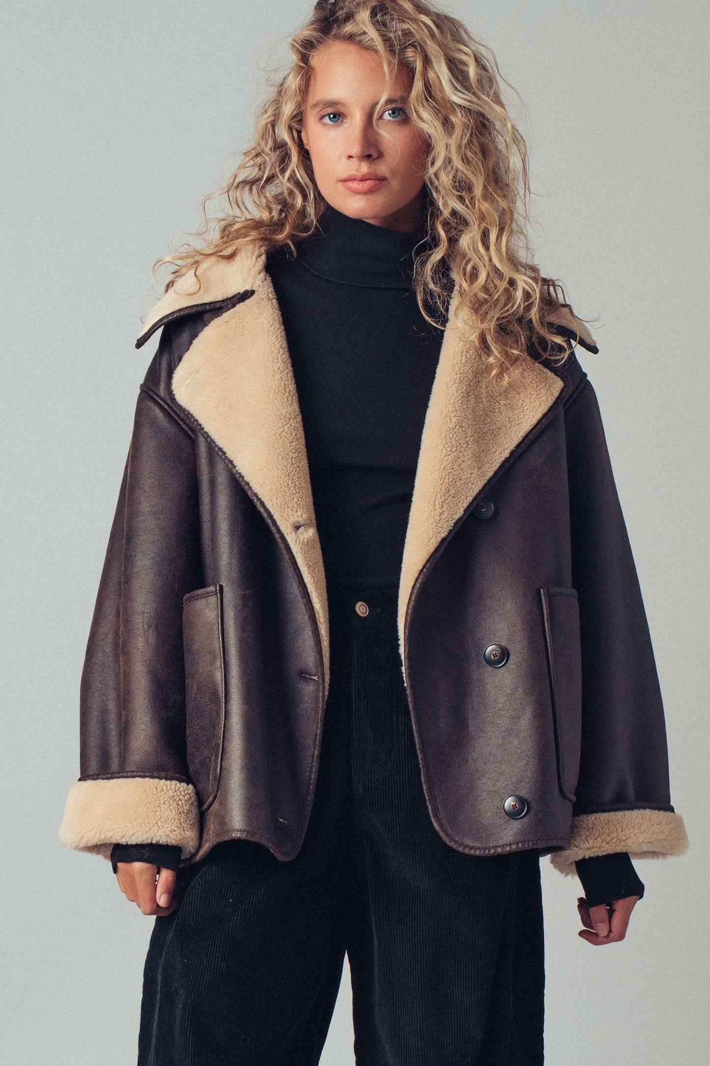 Midnight Run Aviator Leather Jacket