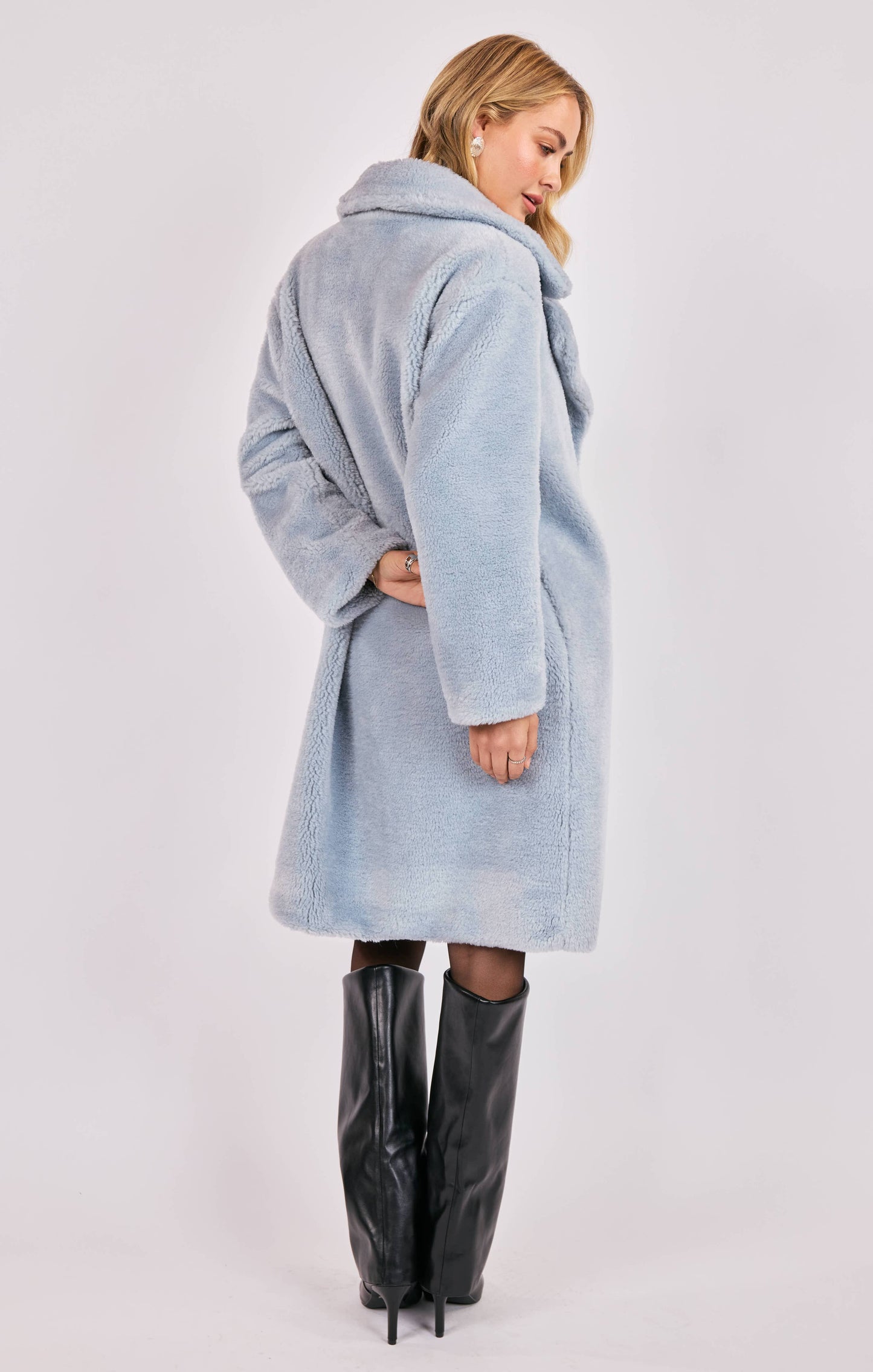 Marquee Lights Faux Shearling Coat