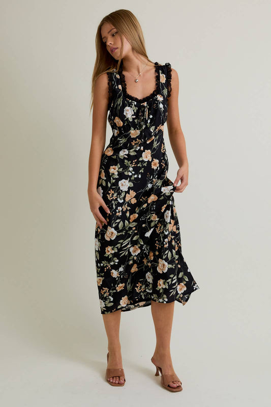 Sasha Lace Trim Dress