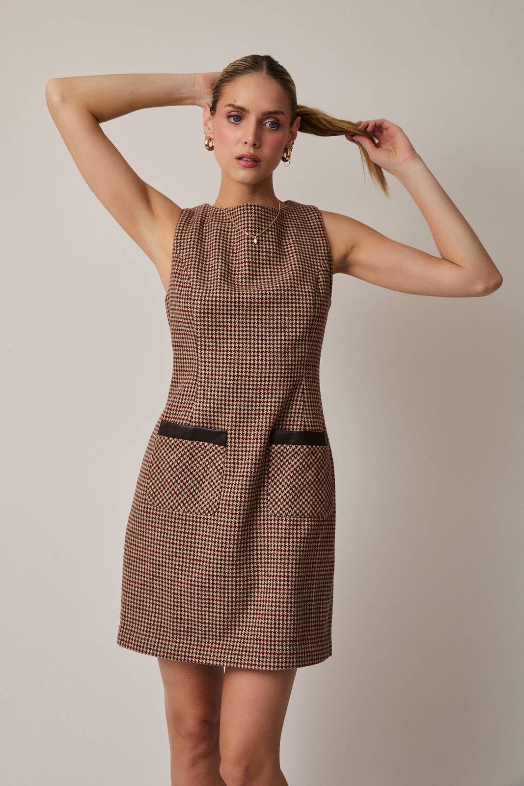 Reagan Houndstooth Dress