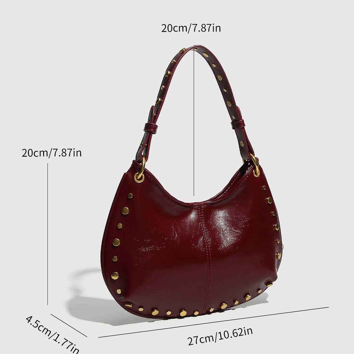 Piper Studded Shoulder Bag