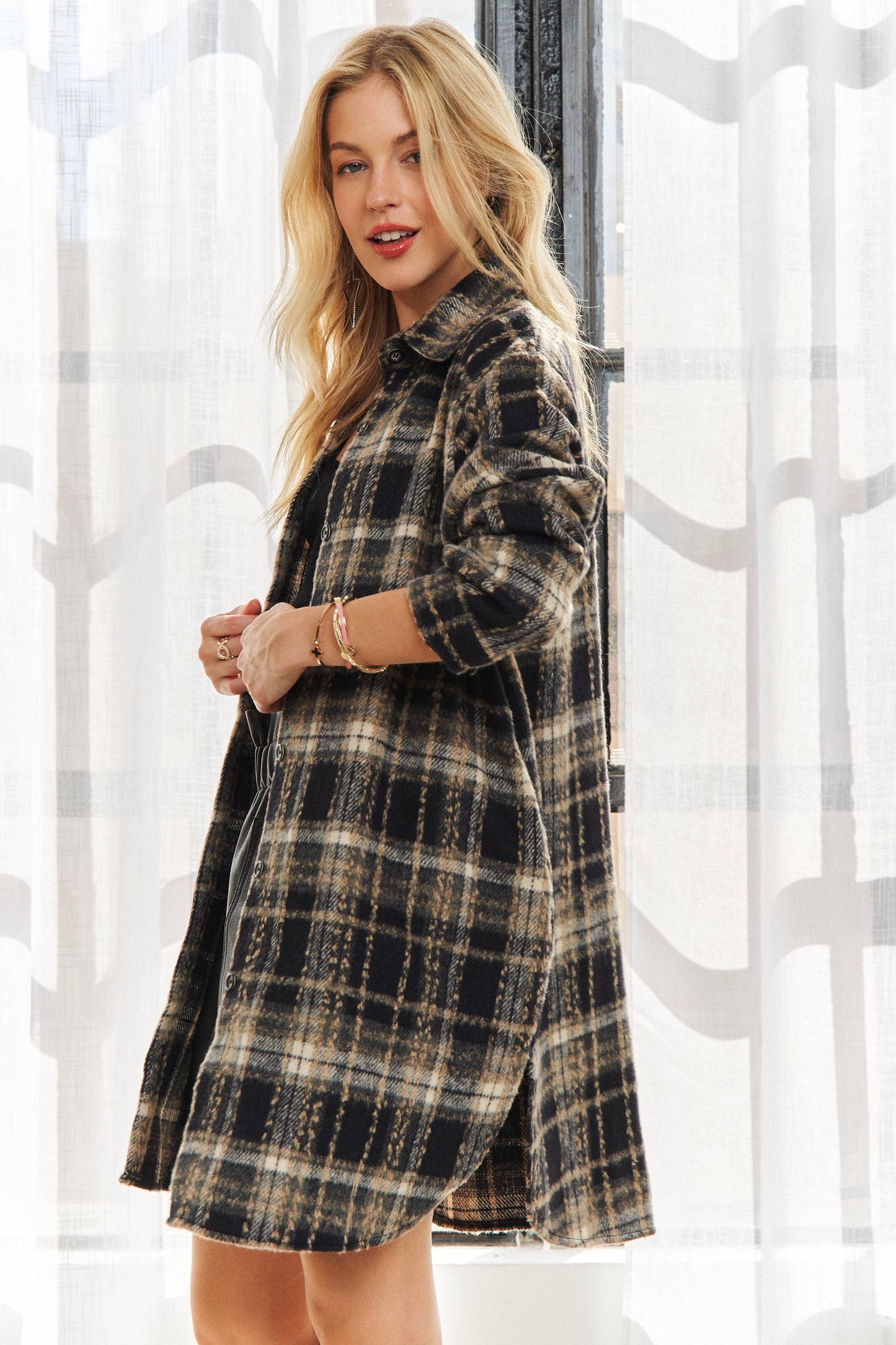Mikenna Long Flannel Shacket