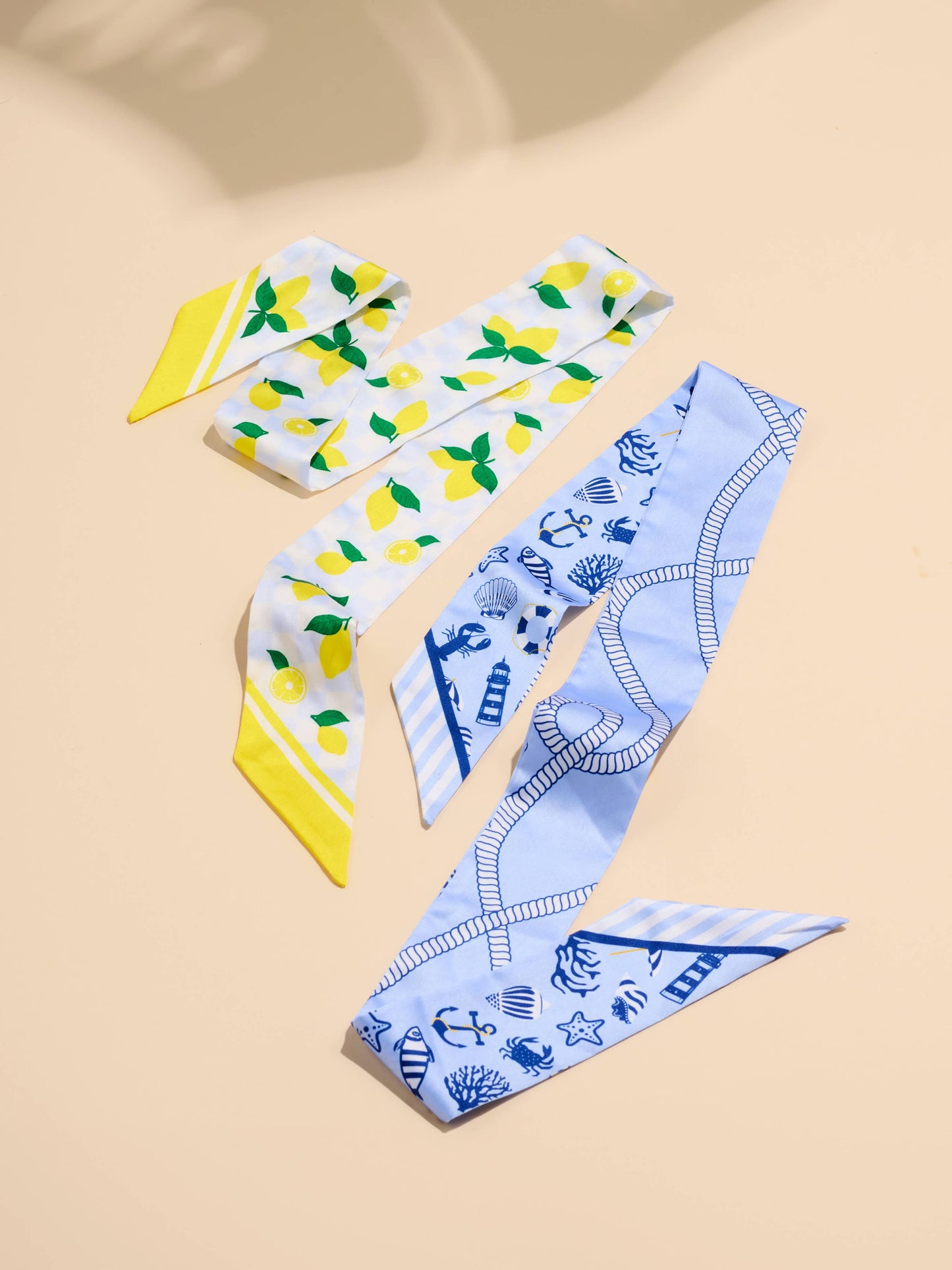 Coastal Citrus Twilly Scarf - Two Colors