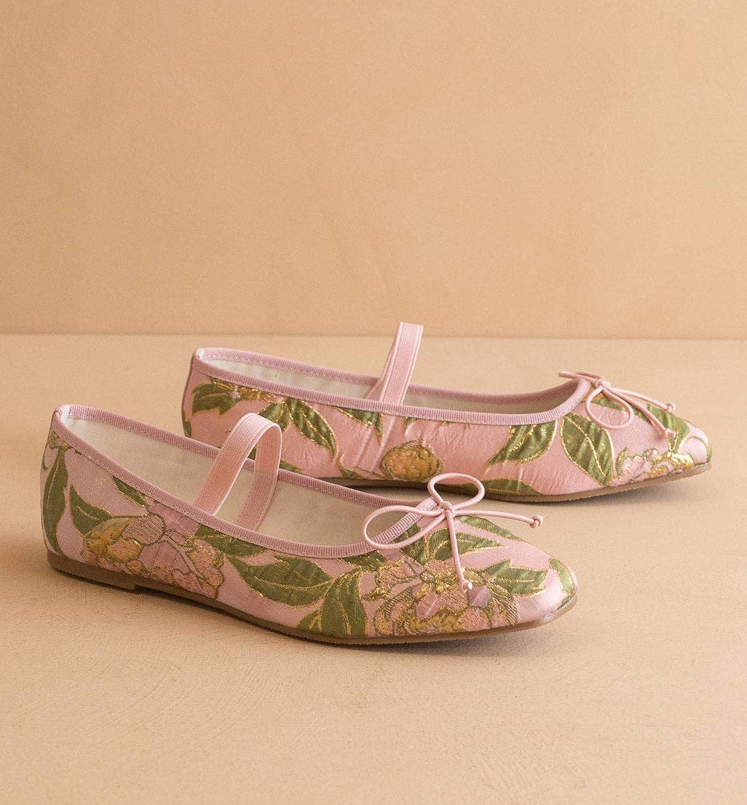 The London | Rose Garden Ballet Pointe Flat