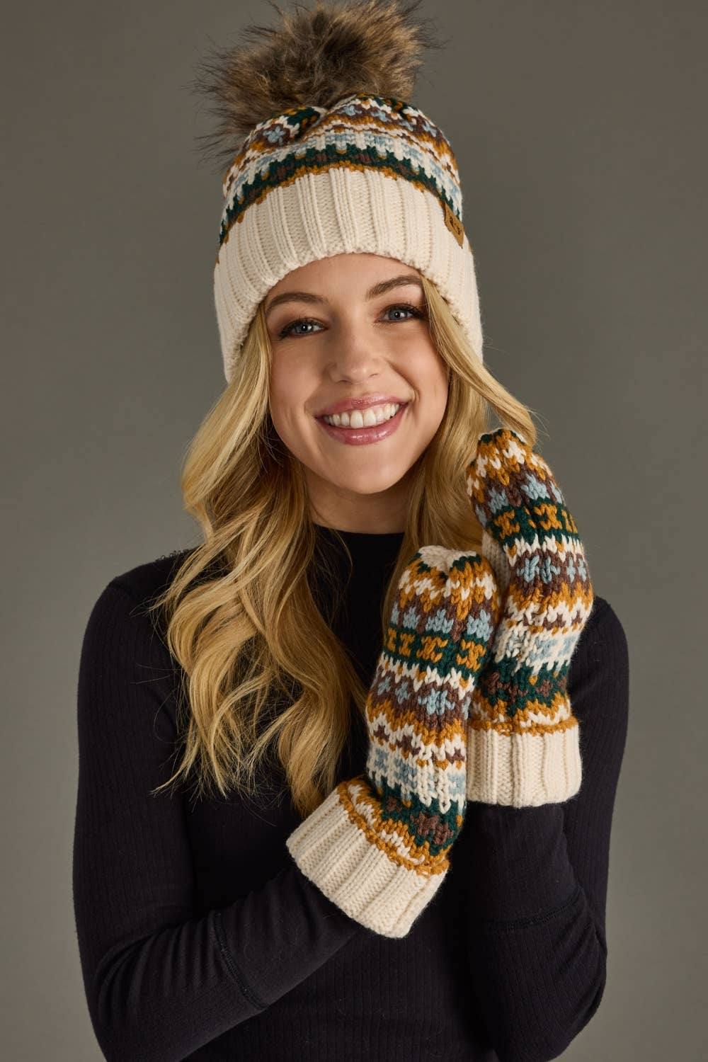 Nordic Nights Pom Hat