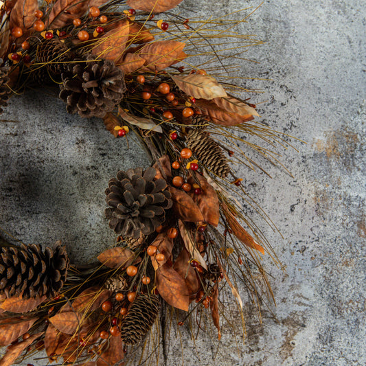 24" Rustic Harvest Wreath