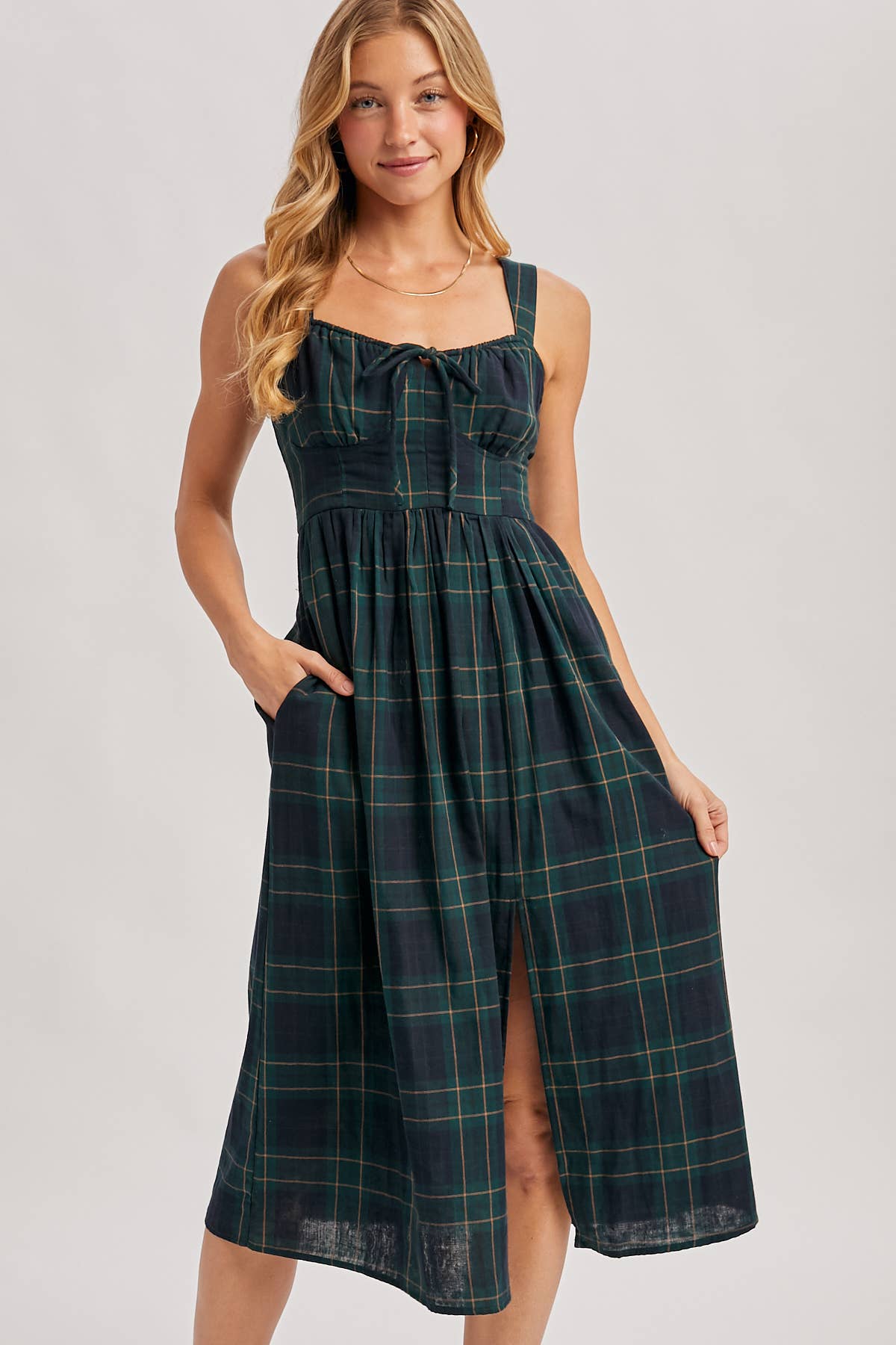 Imogen Plaid Corset Dress
