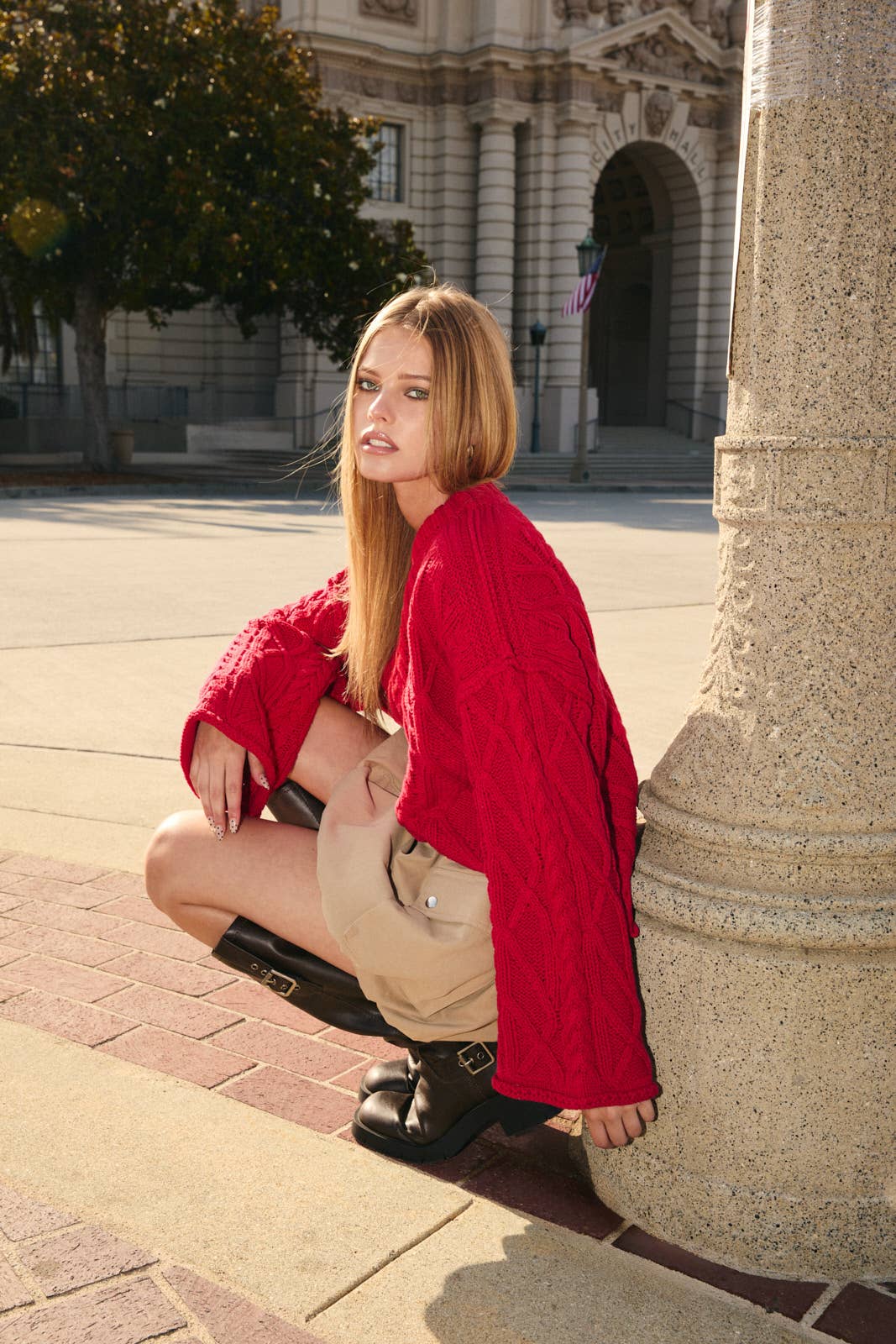 Jewel Cable Knit Sweater