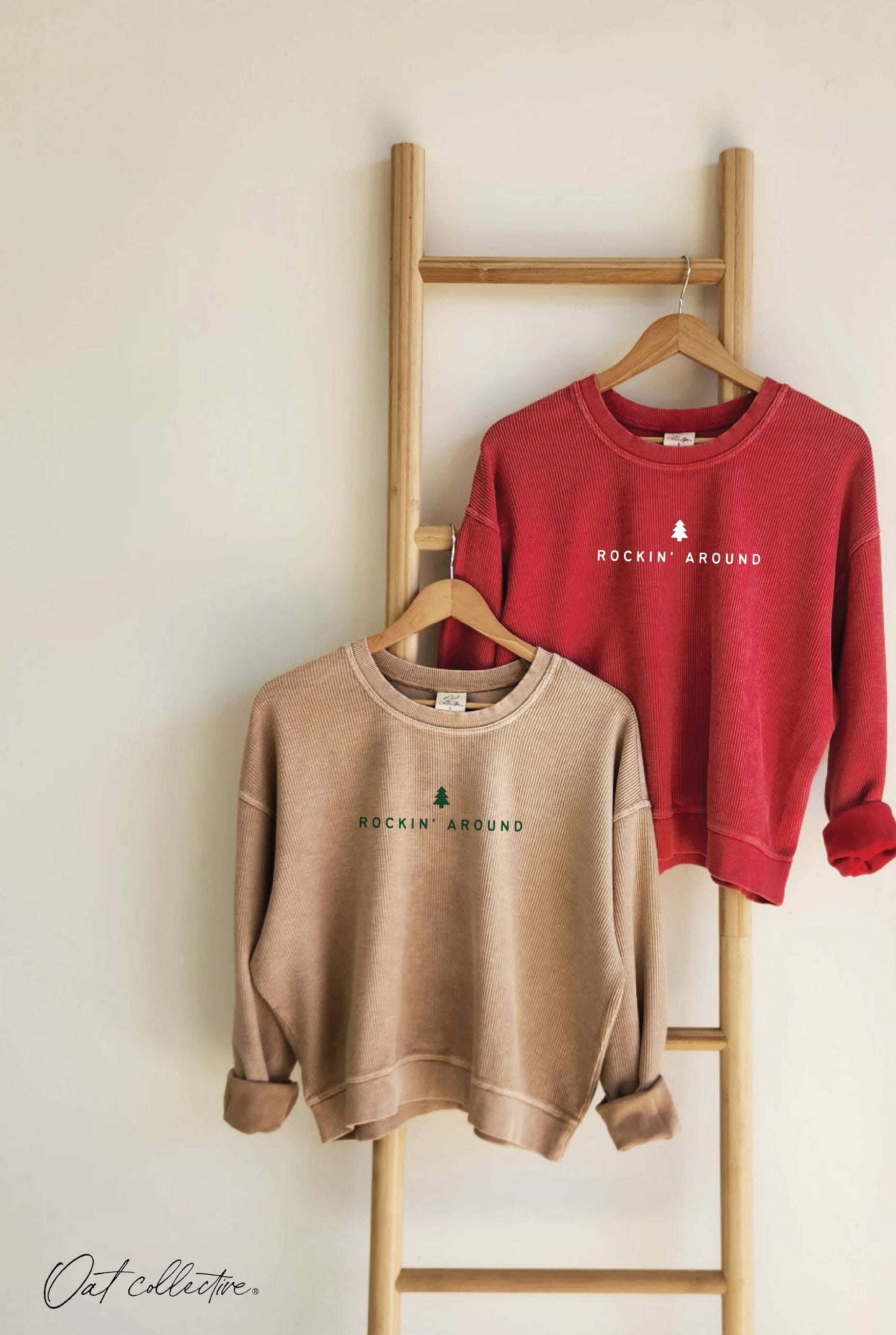 Rockin' Around Thermal Sweatshirt - Three Colors