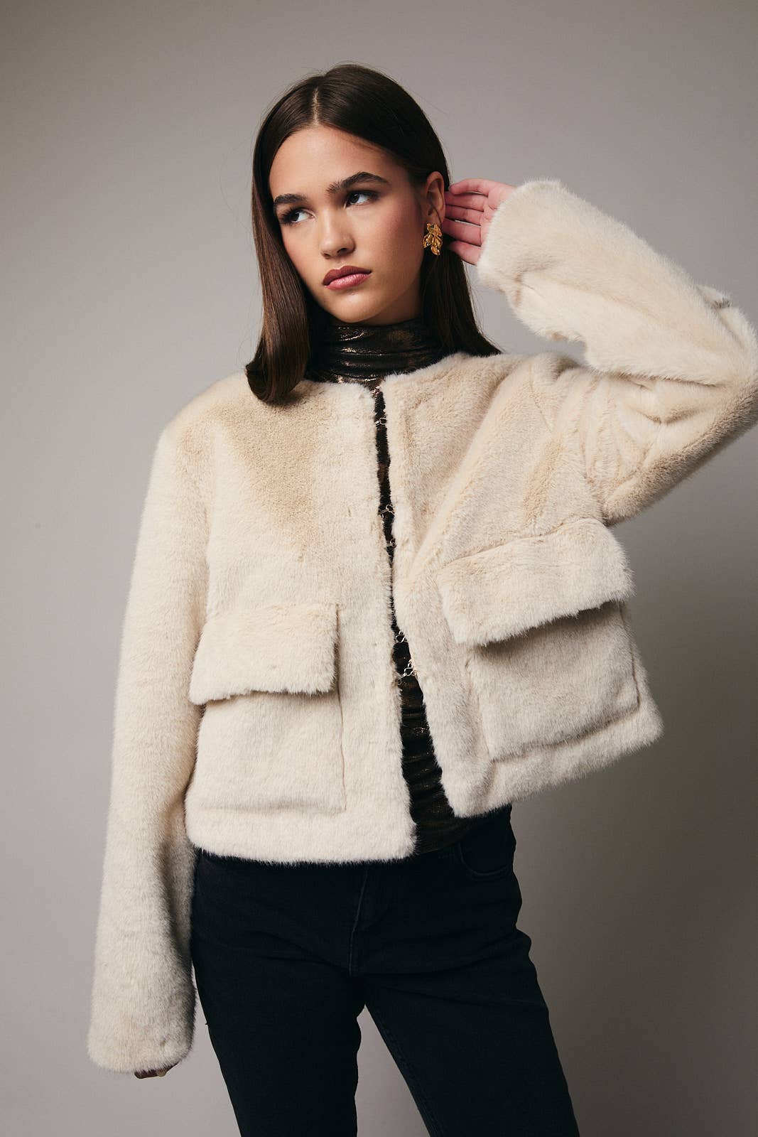 Cora Fur Midi Jacket