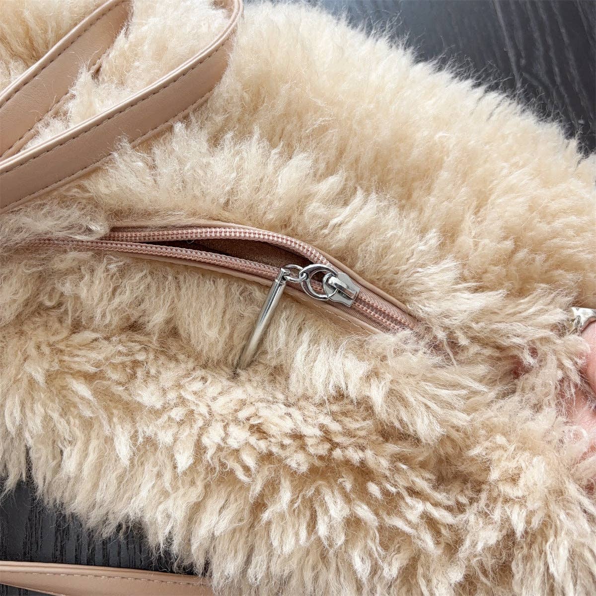 Celeste Plush Fur Bag