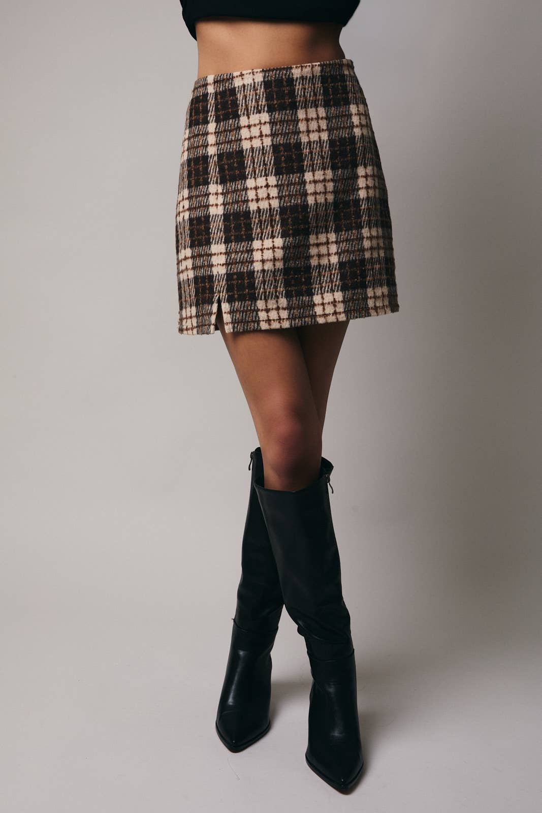 Reese Plaid Mini Skirt