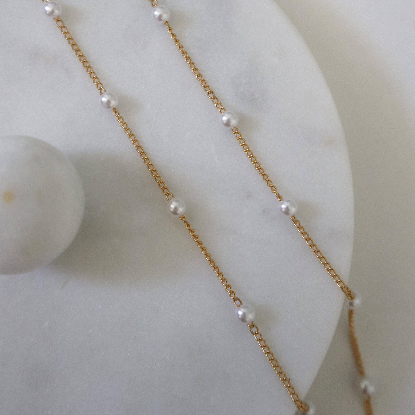 Pearl Satellite Chain Necklace