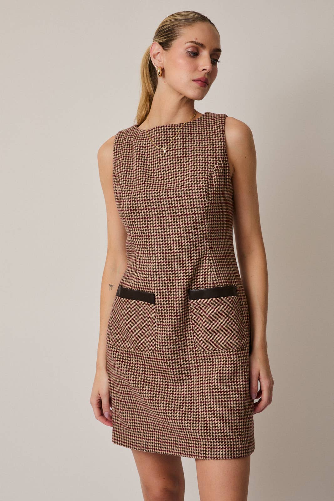 Reagan Houndstooth Dress